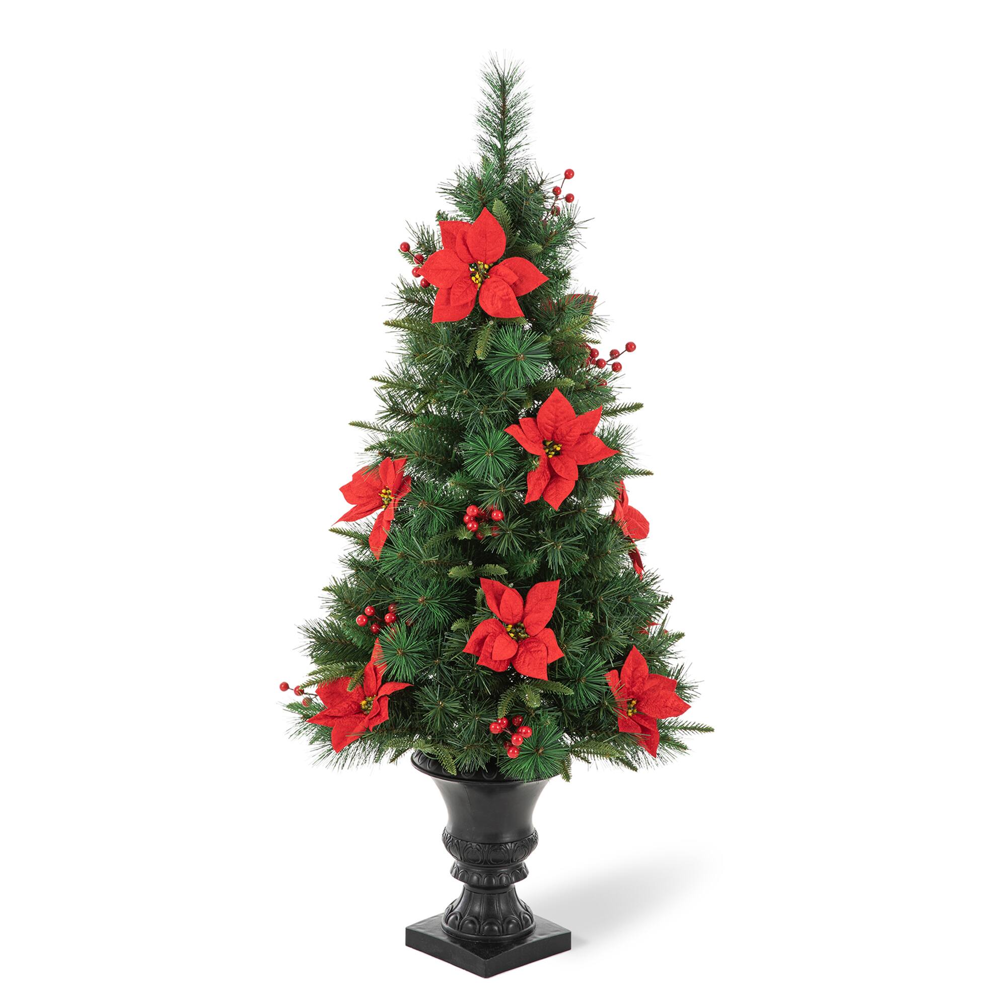 4ft. Pre-Lit Pine Artificial Christmas Porch Tree